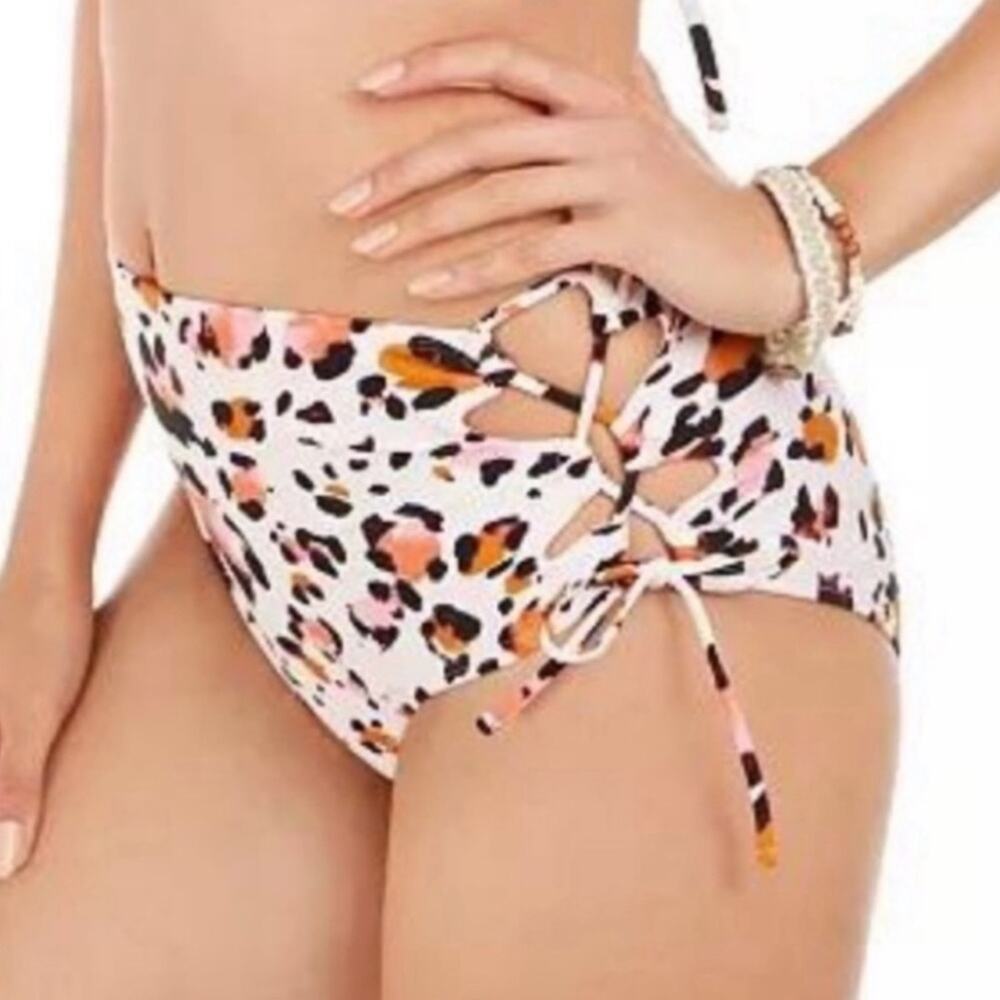 Hula Honey High waist  lace up bikini swim bottom